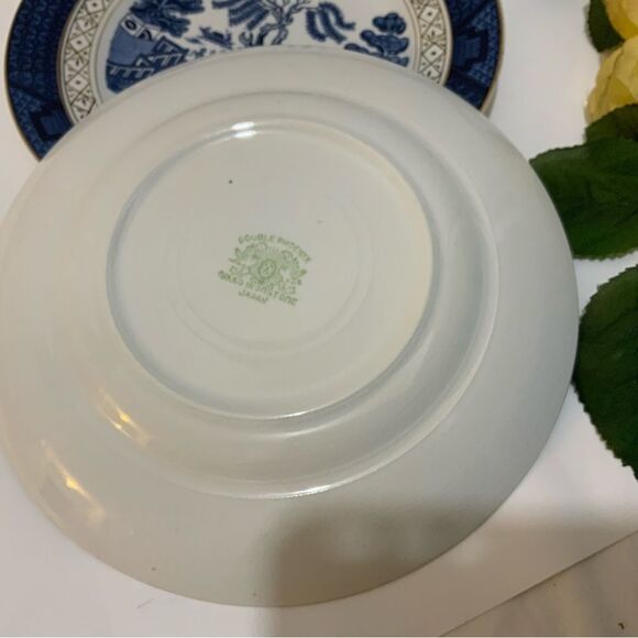 Blue Willow Double Phoenix Nikko Ironstone Japan Plate 7 1/4 In. Gold Rim G16 - Picture 6 of 10